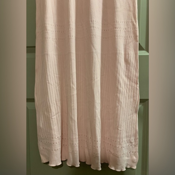 Baby Pink/Blush Pink Knit Free People Robin Seamless Midi Dress Medium/Large NWT - Picture 13 of 13